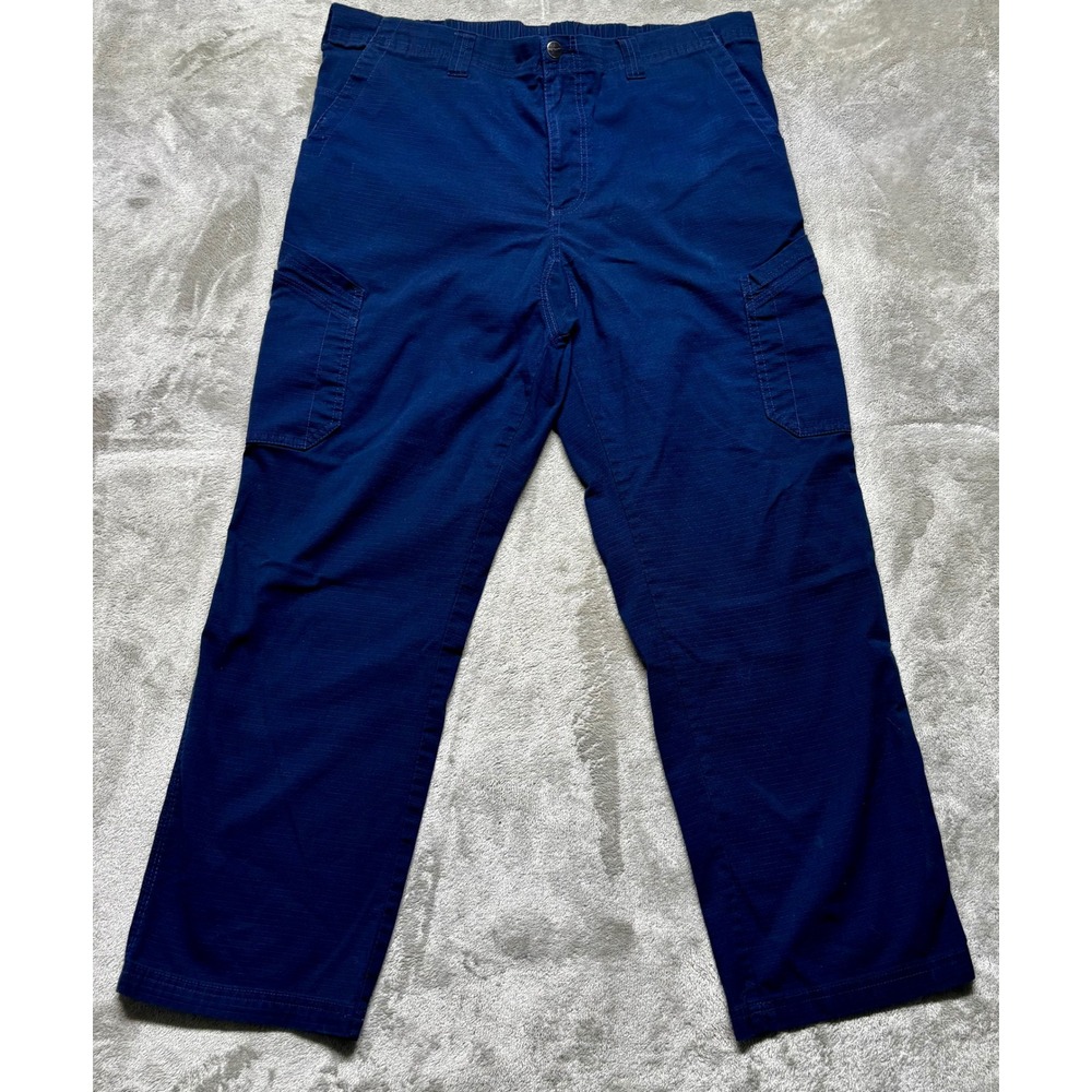 Carhartt Cargo Pants Mens XL Regular Navy Blue Rugged Flex Ripstop